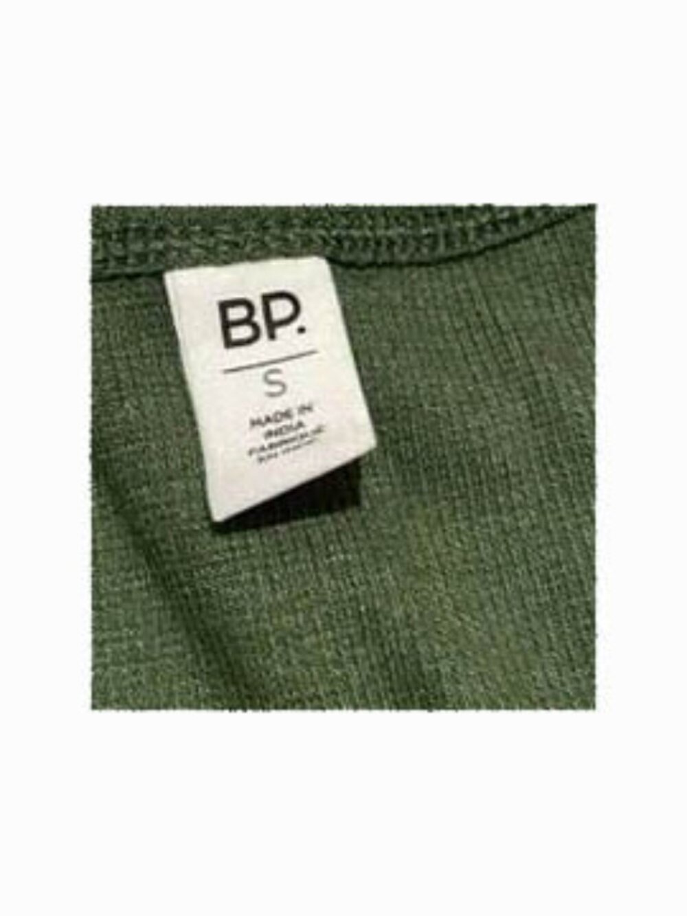 NORDSTROM BP Green Tee -Ruffle trim Size Small - Picture 5 of 5